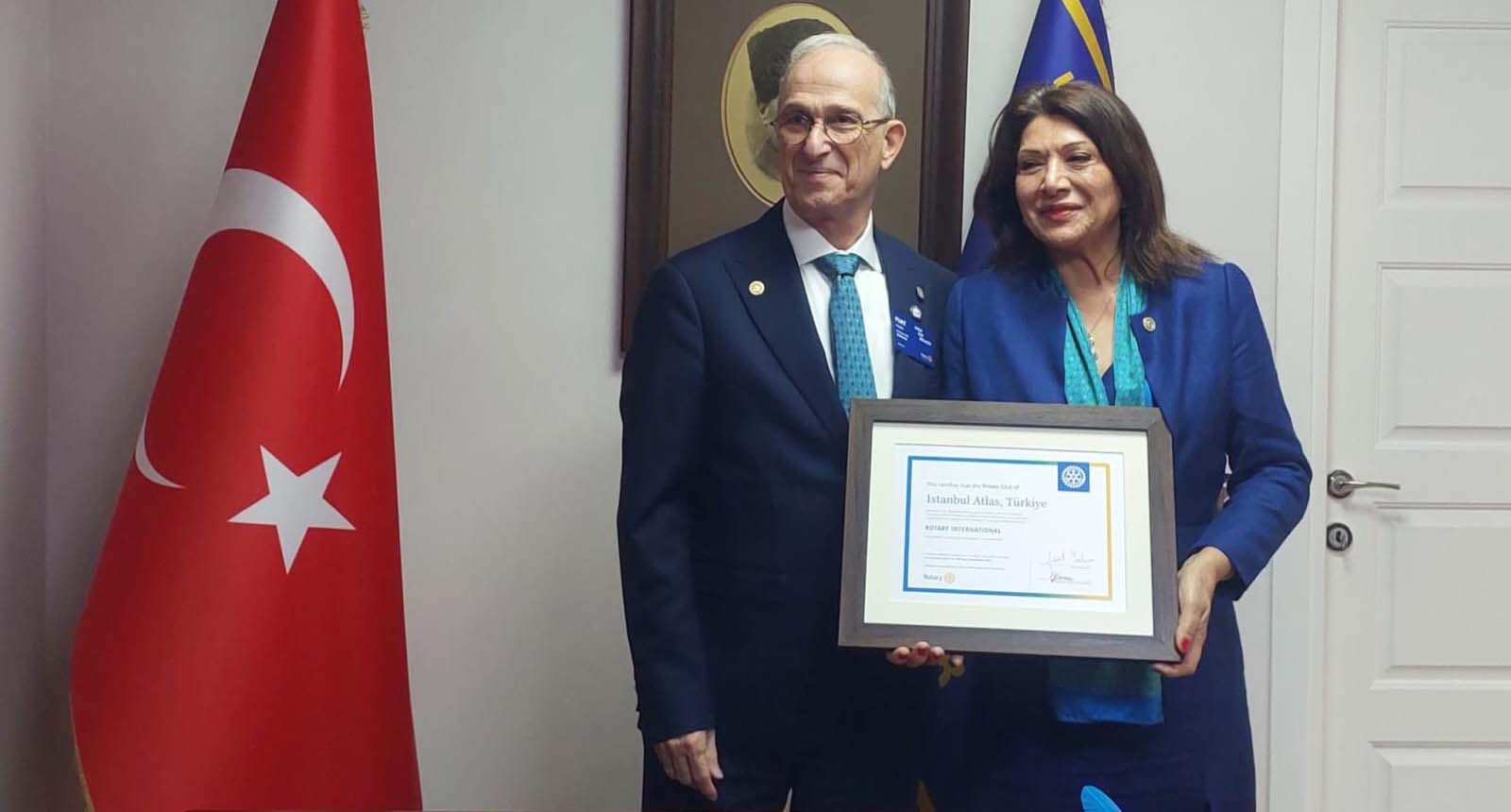 Atlas Rotary Kulübü Charter Belgemizi Aldık